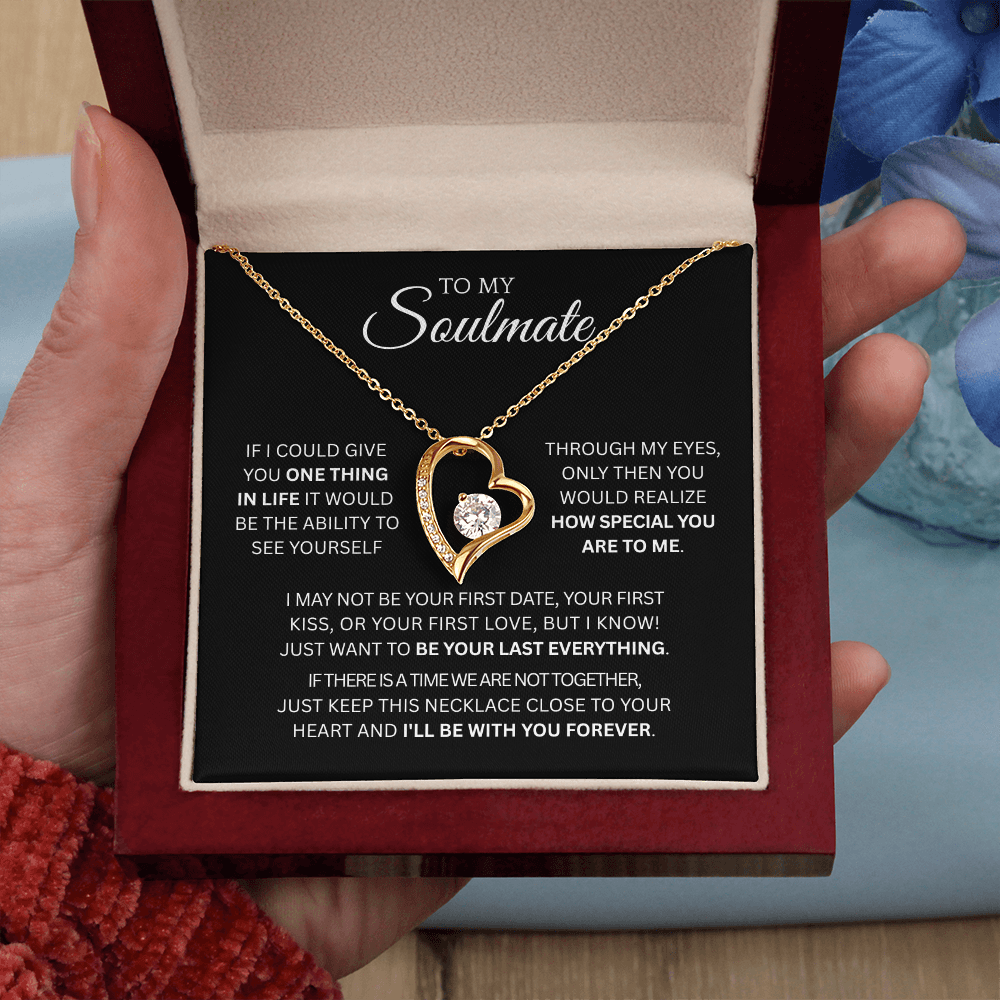 To My Soulmate Forever Love Necklace