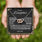 To My Daughter |Inter-locking Hearts Necklace | Best Gift for Daughters