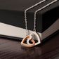 To My Daughter |Inter-locking Hearts Necklace | Best Gift for Daughters