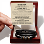 TO MY SON - LOVE YOU FOREVER BRACELET