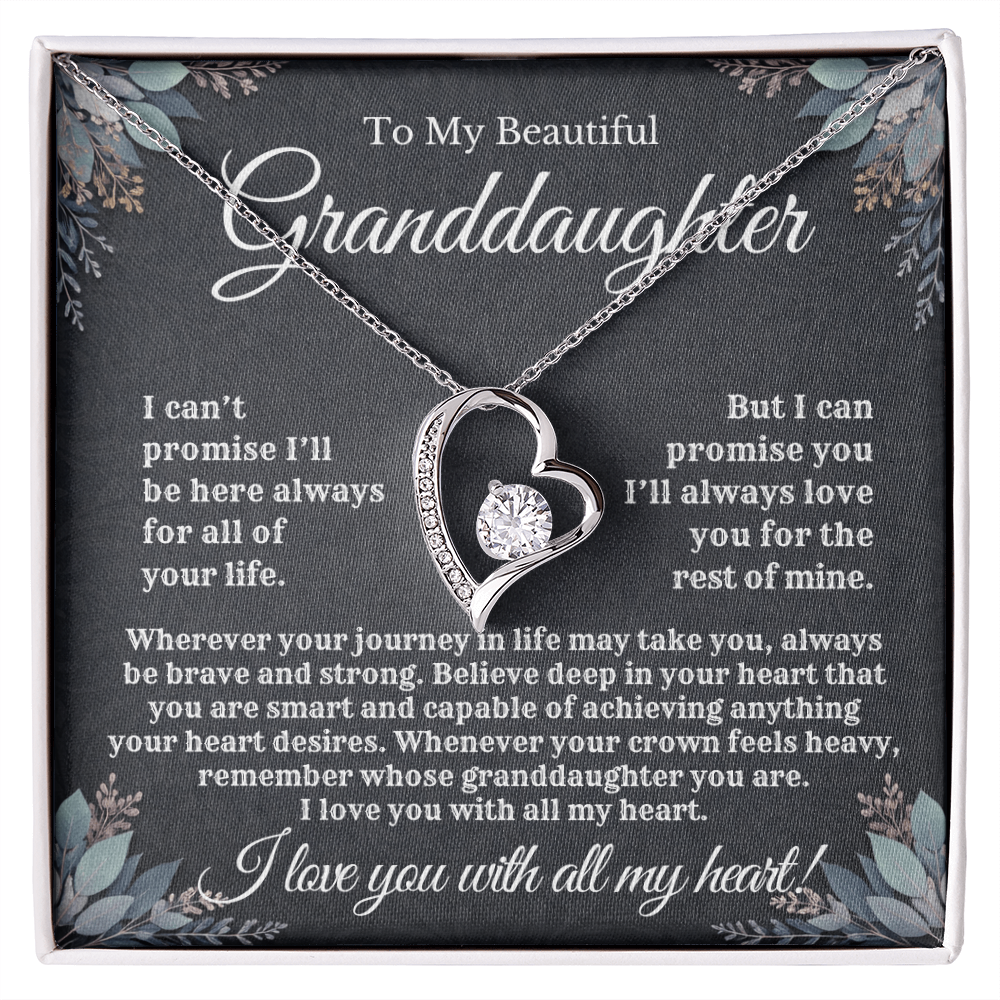 To My Beautiful Granddaughter | Forever Love Necklace