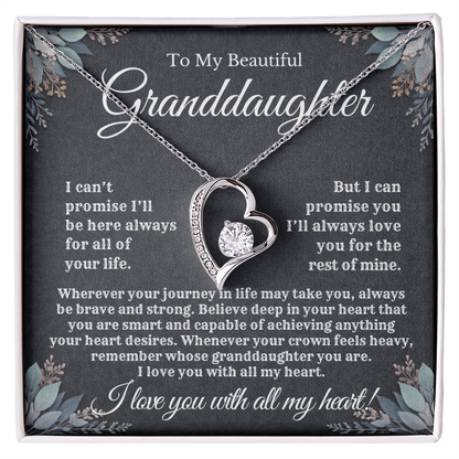 To My Beautiful Granddaughter | Forever Love Necklace