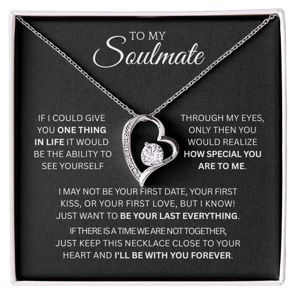 To My Soulmate Forever Love Necklace