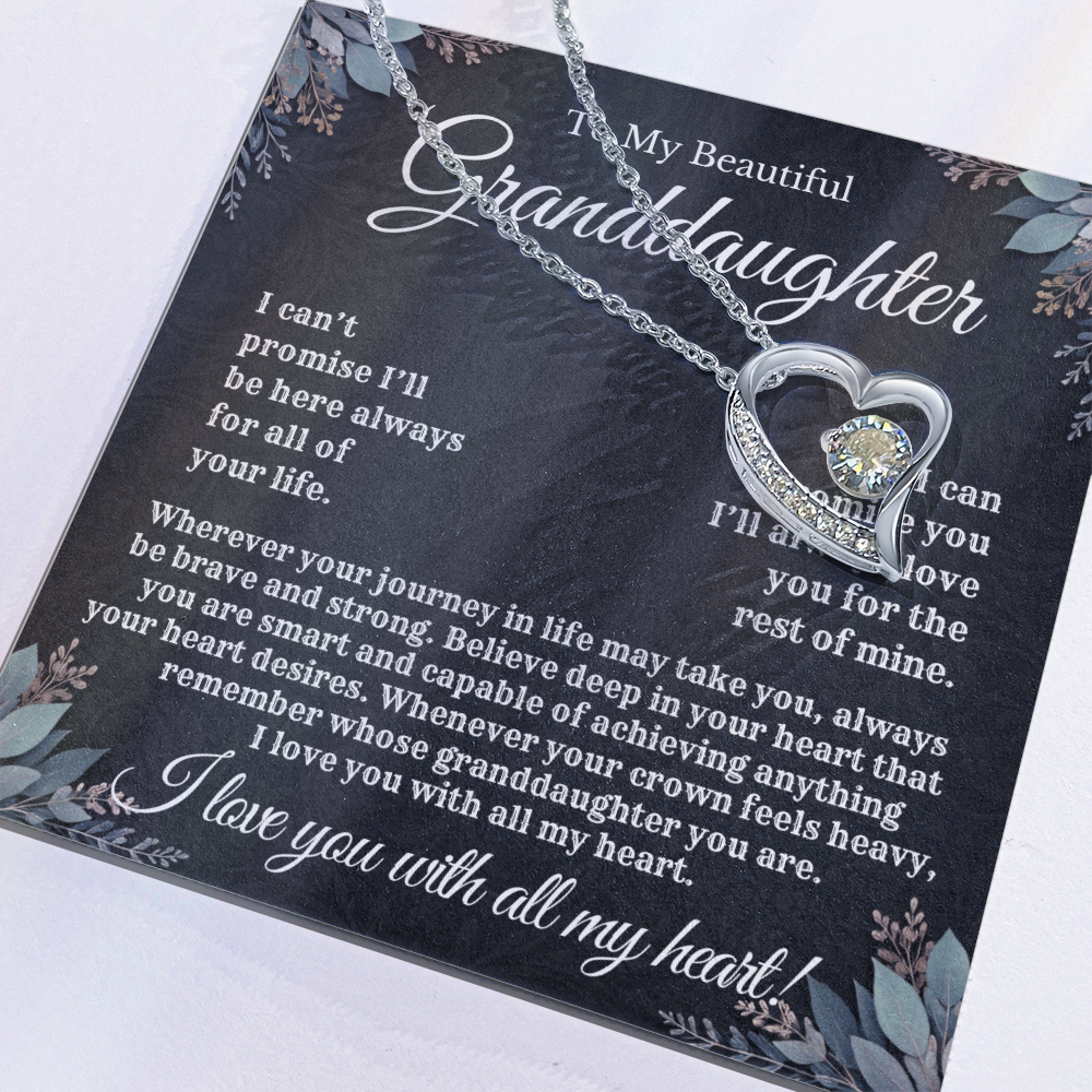 To My Beautiful Granddaughter | Forever Love Necklace