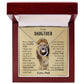 To My Daughter | Necklace from dad | Gift for Daughter | Lion Necklace Gift | Proud to be your Father