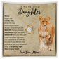 To My Daughter | Necklace from Mom | Gift for Daughter | Lion Necklace Gift | Love Knot Necklace
