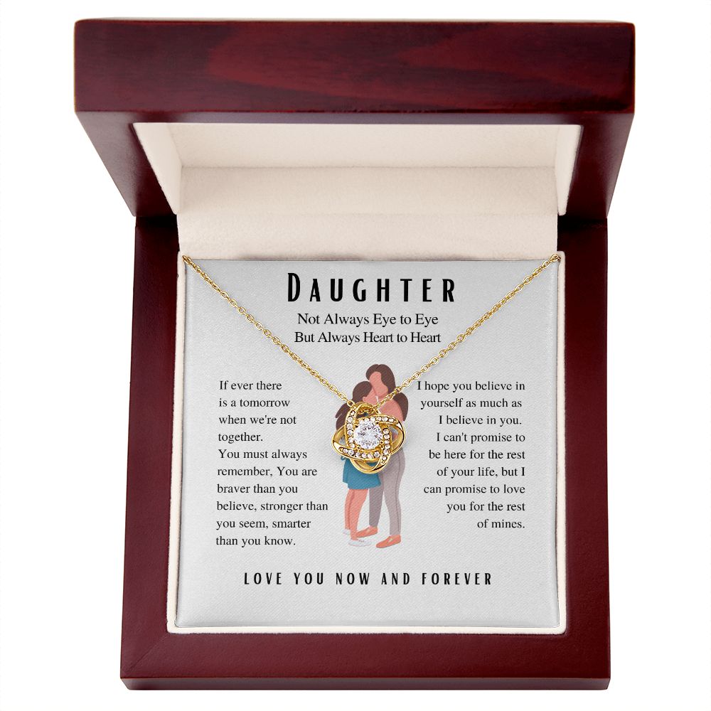 Daughter Necklace | Daughter Gift | Love Knot Necklace