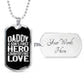 Collection Dad - Hero - Dog Tag Necklace