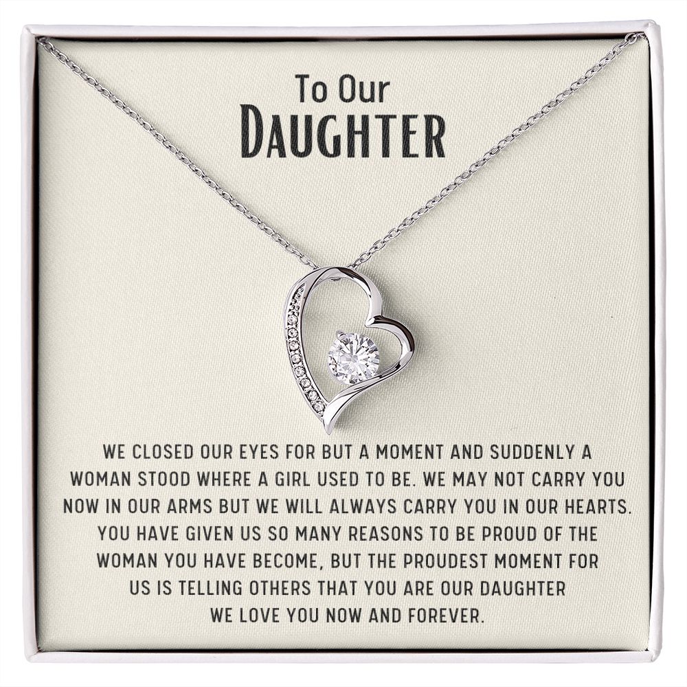 Daughter Necklace | Daughter Gift | Foverever Love Necklace | Necklace From Mom and Dad