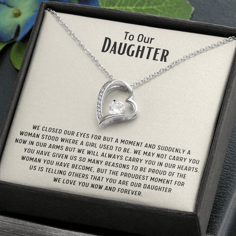 Daughter Necklace | Daughter Gift | Foverever Love Necklace | Necklace From Mom and Dad