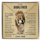 To My Daughter | Necklace from dad | Gift for Daughter | Lion Necklace Gift | Forever Love Necklace