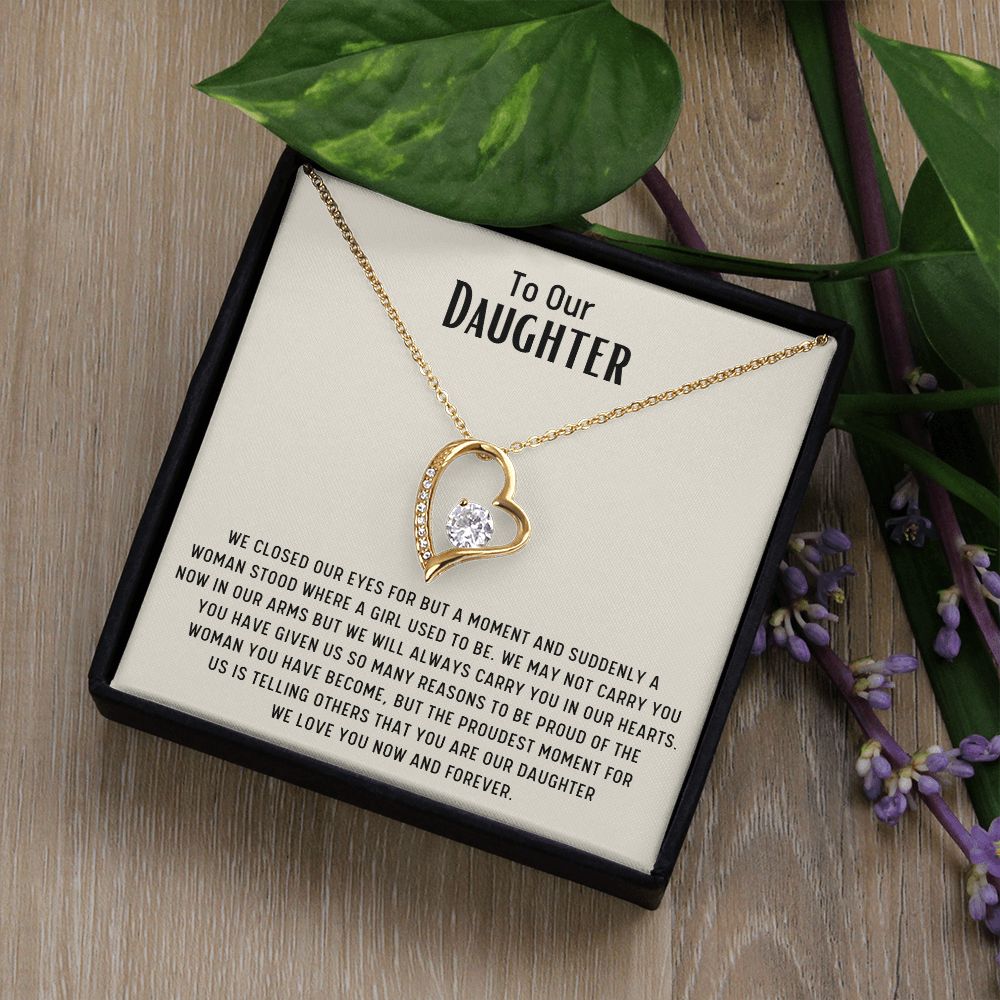 Daughter Necklace | Daughter Gift | Foverever Love Necklace | Necklace From Mom and Dad