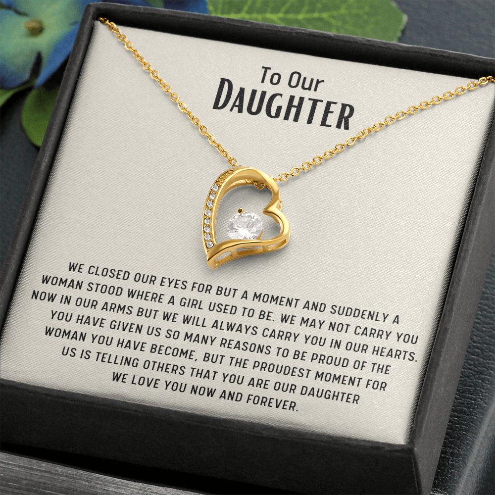 Daughter Necklace | Daughter Gift | Foverever Love Necklace | Necklace From Mom and Dad